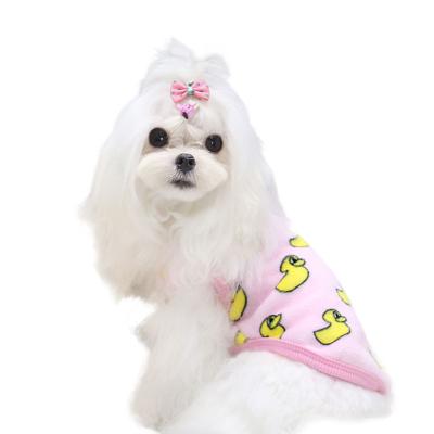 China Coeco Viable Cartoon Puppy Cat Flannel Puppy Cat Autumn And Winter Warm Small Medium Pet Clothes Dog Supplies Young for sale