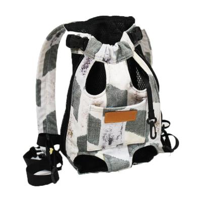 China Two Border Shoulder Travel Breathable Portable Chest Four Backpack Dog Bag Stored Leg Bag for sale