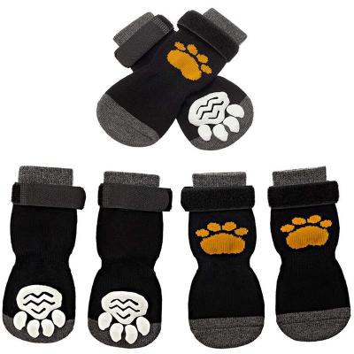 China Stocked Pattern Pet Boots Dog Pet Boots Waterproof Shoes For Dogs for sale