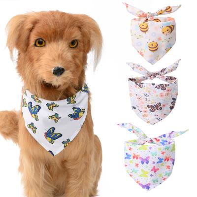 China Spring Stored New Pet Saliva Amazon Hot Selling Triangular Dog Binding Decoration Scarf for sale