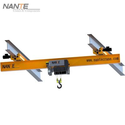 China Bridge Crane 2t Single Girder Underhung Overhead Crane For Low Height Workshop for sale