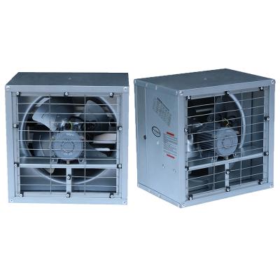 China Water Proof Wall Mount 16 Inch Industrial Air Ventilator With Ventilation Box Shaped Exhaust Fan for sale