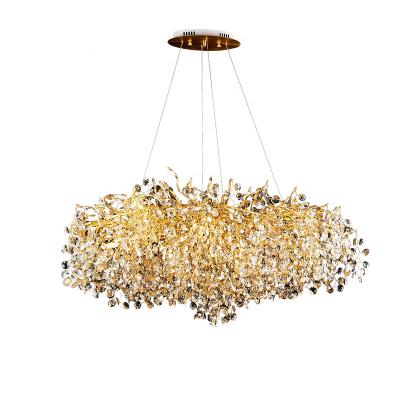 China Modern Modern Glass Villa Living Room Chandelier Vintage Pendant Light Chandelier for sale