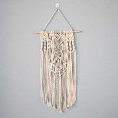 China Minimalist Macrame Wall Tapestry Hanging Woven Wall Art Home Decor for sale