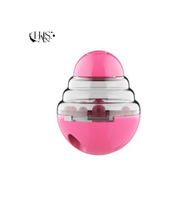 China 2022 Hot Selling Good Quality Customized ABS Tumbler Pet Toy Food Dispensing Ball for sale