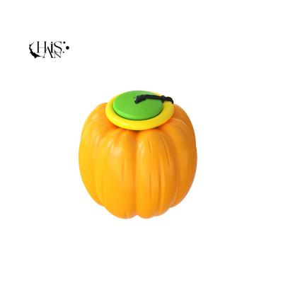 China TPR+ABS Hot Pumpkin Shaped Latest Hand Throwing Ball For Pets Dog Ball Toy Interactive Pet Toy for sale