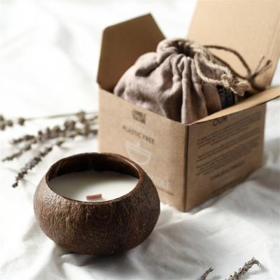 China Eco-Friendly Vegan Natural Organic Soy Candle Coconut Aromatic Bowl Scented Candles Massage Relaxation for sale