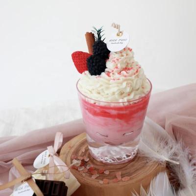 China Romantic Creative Ice Cream Cup First Love Candle Soy Scented Candle Scented Wedding Gift for New Couple and Girlfriend for sale