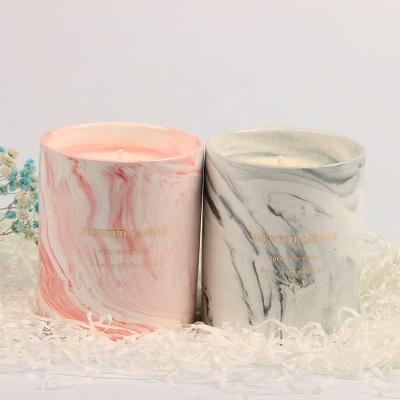 China Birthdays Custom Porcelain Luxury Ceramic Jar Scented Candles For Home Decor Wholesales for sale