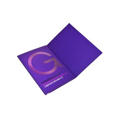 China Shopping Gift Retail Bags China Supplier Custom Printed Trifold Presentation Folders,Offset Printing Folder,gold foil Folder Printing for sale