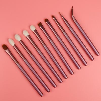 China Angular Blush High Quality Custom Logo Eyeshadow Makeup 10 Pcs Personalized Eye Brush Hair Brush Set Makeup Brush for sale