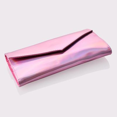 China Custom Pink Girl Fashion Logo Brush Bag Makeup Artist Case Cosmetic Makeup Brush Bag for sale