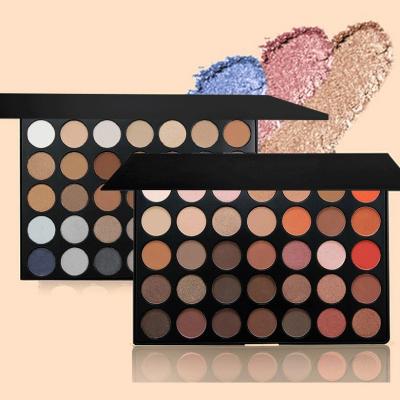 China 2020 New Private Label Eyeshadow Waterproof Eyeshadow Palette Waterproof Shimmer 35 Colors for sale