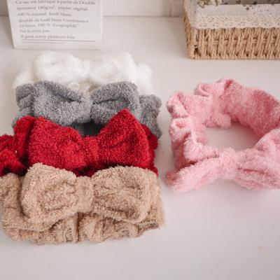 China Princess Face Wash Women Spa Hair Band Friendly Material Bow Headband Make Up Headband for sale