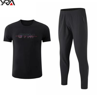 China Breathable sweatsuit sets men's sports wear sweat suits fitness gym men's tracksuit casual training and jogging wear clothing for sale