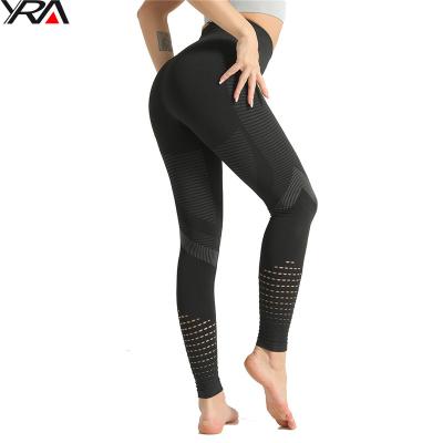 China Breathable Sports Fashion Seamless Custom Black Red High Waisted Womens Fitness Leggings Women Yoga Pants for sale