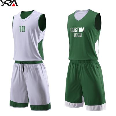 China Breathable Reversible Couples Women Basketball Tank Top Red Blue Green Pink Design For Girl Man Uniforms Custom Made 2020 New Model for sale