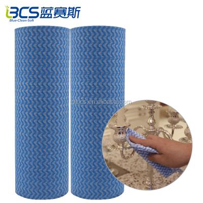 China Sustainable Household Lint Free Eco - Friendly Nonwoven Disposable Cloth Cleaning Kitchen Wiping Cloth for sale