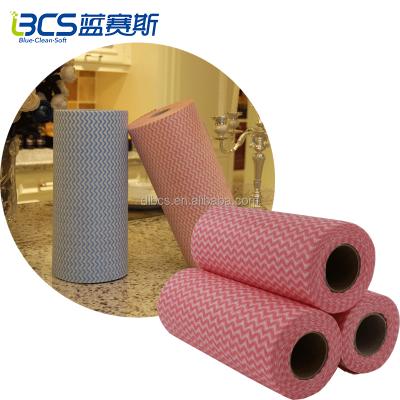 China Sustainable Lint Free Nonwoven Biodegradable Dish Towels Disposable Dish Wash Cloth Kitchen Towels Wipes for sale