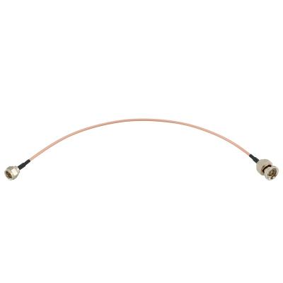 China Brass RF Coaxial Cable F Male to BNC Male 75Ohm for RG316 Extension Coaxial Cable for Cameras and Video Equipment for sale