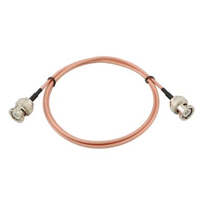 China RF Coaxial Brass Cable BNC Male Plug To BNC Male Plug For RG316 Cable 100cm for sale