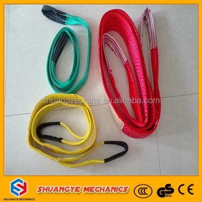 China Polyester lifting belt /lifting belt hoist/belly lifting belt for sale