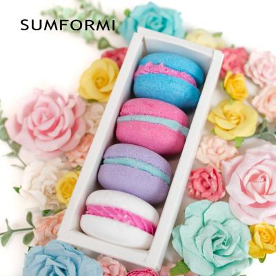 China Fizzies Handmade Wholesale Handmade Kids Bath Bomb Sumformi Bubble Bath Bomb Macaron Bath Bomb Cute Natural Organic Fizzy Gift Set for sale