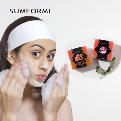 China Sumformi Foaming Bath Wash Soap Bar Base Cleansing Kojic Acid Skin Whitening Loofah Papaya Anti Acne Natural Organic Face Soap for sale