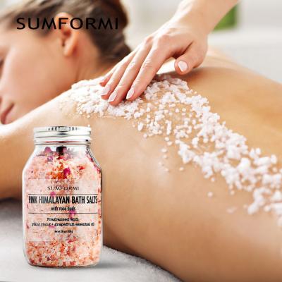 China Natural Organic Ingredient OEM Epsom Salt Bath Custom Floral Scented Foot Soak Epsom Salt Relax Muscle Soak Bath Salt for sale