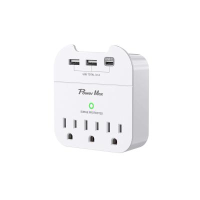 China Residential / General Purpose 3-Outlet Power Adapter 2 USB Port & USB Wall Charger for sale