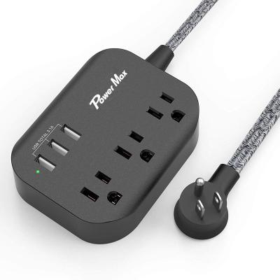 China 2023 NEW Residential/General Purpose Surge Protector ETL 3 Outlet With USB Ports Power Strip\Power Bar for sale