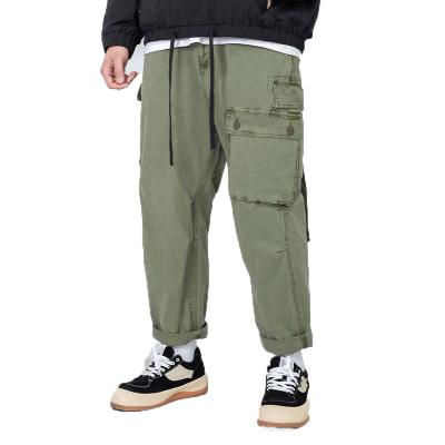 China 2022 QUICK DRY Custom Hip Pop Multi-pocket Spring Fashion LOGO Hot Selling Outdoor Camping Sports Casual Loose Cargo Pants Trousers Men for sale