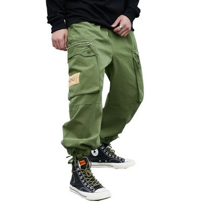 China Hot Selling High Quality HIP HOP Cargo Pants Multi Pockets Spring Fashion Outdoor Sports Casual Loose Men's Casual Loose Men for sale