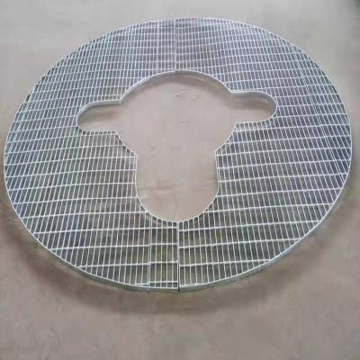 China Industrial Customizable Metal Drainage Sheets Steel Grate Grating To Construction Building Materials Galvanized Steel Grating Walkway for sale