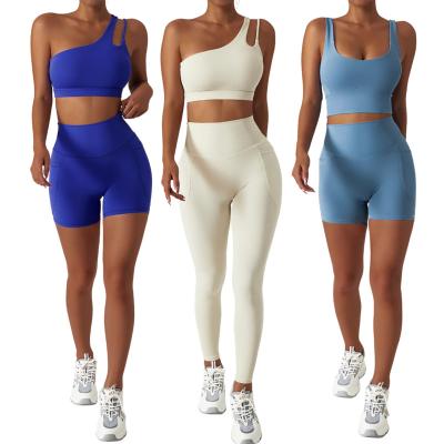 China Sweat-Wicking Women Printed Running Yoga Leggings Workout Apparel Yoga Suit Top Sports Wear Gym Fitness Set for sale