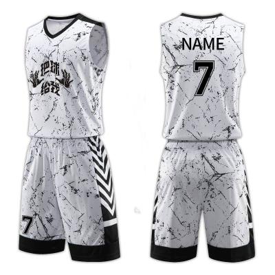 China QUICK DRY custom made reversible basketball tank top hot sale sublimation double layer basketball tank top reversible shorts for sale