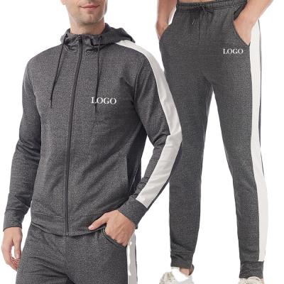 China Breathable Custom Logo Track Men Jogging Suits Casual Set Cotton Unisex Men Sweat Suits Sweatsuit Tracksuit Men Tracksuit for sale