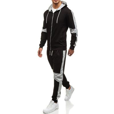 China High Quality Men's Breathable Tracksuit Long Sleeve Hoodies Zipper Cotton Fitness Sports Clothing Tracksuit for sale