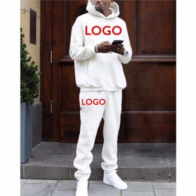 China Wholesale Sweatsuit Vendor Breathable Velor Knitted Custom Sweatshirt Set Unisex Men Two Piece Set Tracksuit for sale