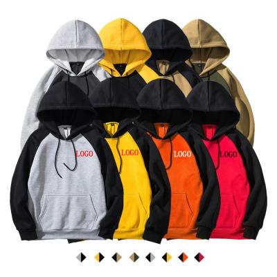 China Simple custom oversized men's hoodies anti-pilling streetwear logo white custom cotton sweatshirt costume for sale