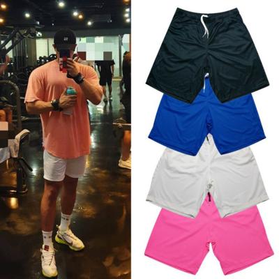 China Whosale Product Men's Breathable Sports Shorts Custom Logo Solid Blank Gym &Fitness Summer Jogger Wear for sale