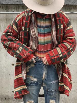 China Wholesale Anti-Wrinkle Mens Sweater Plaid No Longsleeve Cardigan Sweater Hooded Jacket for sale