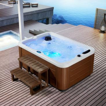 China Freestanding luxury retangular indoor hot tub spa FS-098 (CE, CB SAA ETL) for sale