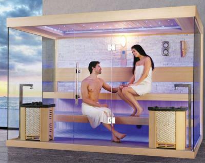 China Computer Control Panel With Canada Imported Wooden Sauna Room FS-1240 With CE for sale