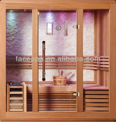 China Computer control panel sauna rooms with wooden door handle for sale