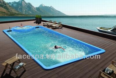 China Gelcoat Liquid Acrylic Pool FS-P12 12 Meters 12000x4200x1730mm for sale