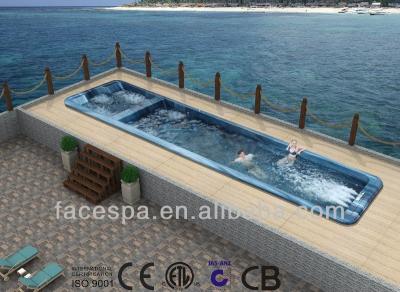 China 10 Meters Swim SPA Pool Spa Hot Tub FS-S10 With ISO, CE, SAA, CB 10000x2240x1420mm for sale