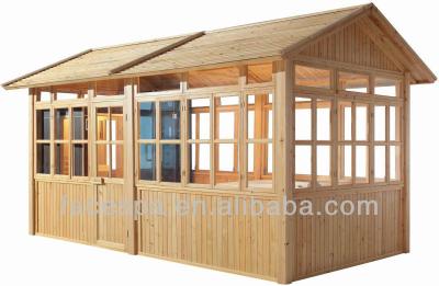 China Hotel prefab wooden house, summer house, outdoor gazebo for sale