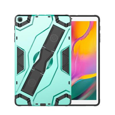 China Light Armour Hot Sale Rugged Impact Dual Layer Hybrid Heavy Duty ShockproStand Tablet Cover Case For Samsung Tab A T515/ T510 10.1 inch 2019 for sale