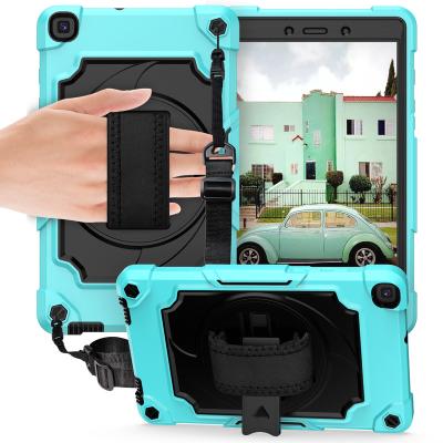 China Light Armour 360 Rotation Shockproof Kickstand Silicone Rugged Tablet Case For Samsung Galaxy Tab A 8.0 2019/T290/T295 for sale